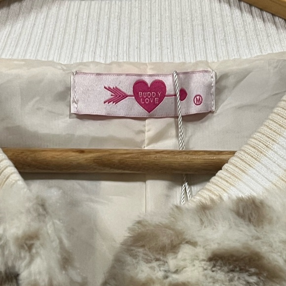 New - Buddy Love Cream Fleece Jacket - Picture 5 of 7